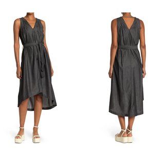 BRUNELLO CUCINELLI High Low Embellished Belted Dress
